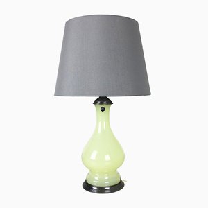 Mid-Century Lime and Opaline Murano Glass Table Lamp from Cenedese Vetri-QZ-572039