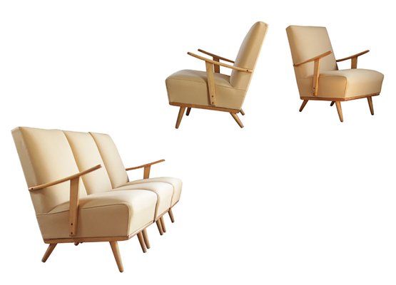 Mid-Century Living Room Set, 1960s, Set of 5-XQB-1813800