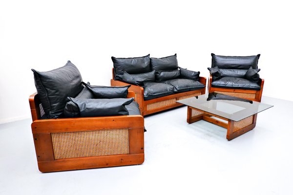 Mid-Century Living Room Set, 1970s, Set of 4-FGA-953184