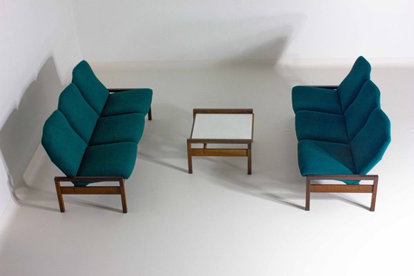 Mid-Century Living Room Set by Georges van Rijck for Beaufort, Belgium, 1960s, Set of 3-LIO-1787592