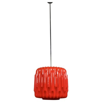 MId-Century Long Glass Pendant Lamp, 1960s-TZ-778332