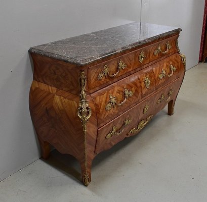 Mid-Century Louis XIV Style Rosewood Tombeau Commode-RVK-581376