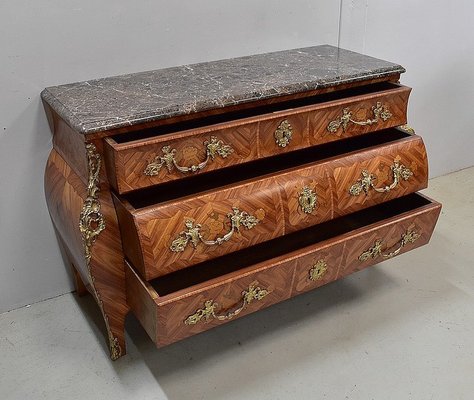 Mid-Century Louis XIV Style Rosewood Tombeau Commode-RVK-581376