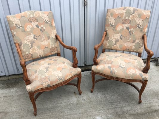 Mid-Century Louis XV Style Armchairs, Set of 2-WQQ-587594