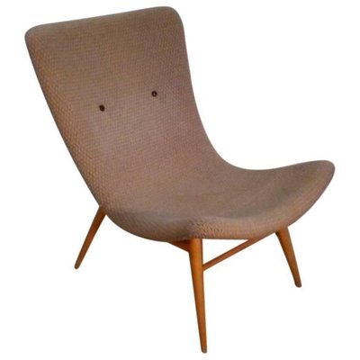 Mid-Century Lounge Chair by Miroslav Navratil, 1950s-TZ-602155