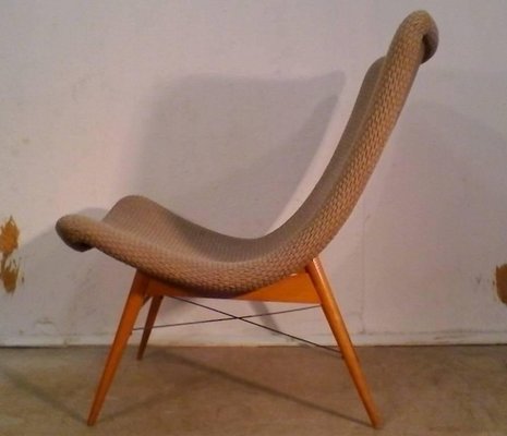 Mid-Century Lounge Chair by Miroslav Navratil, 1950s-TZ-602155