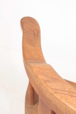 Mid-Century Lounge Chair in Solid Pine, 1940s-FK-1133227