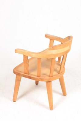 Mid-Century Lounge Chair in Solid Pine, 1960s-FK-1000461