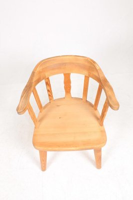 Mid-Century Lounge Chair in Solid Pine, 1960s-FK-1000461