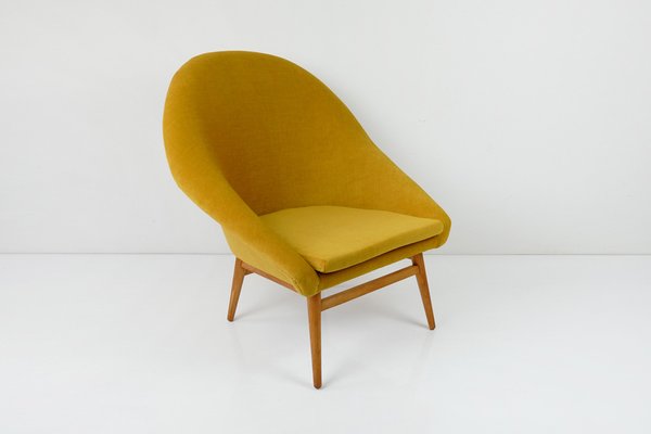 Mid-Century Lounge Chair in Yellow, 1960s-HDN-1743055