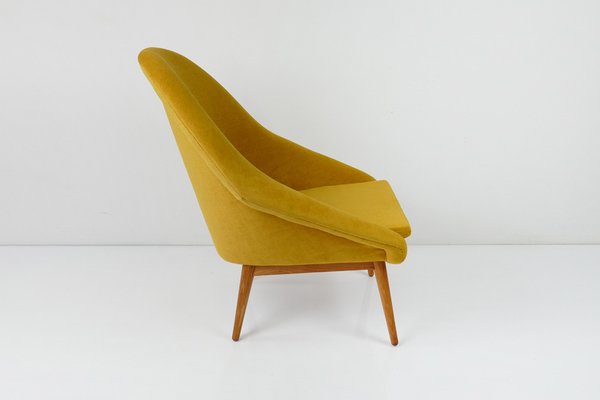 Mid-Century Lounge Chair in Yellow, 1960s-HDN-1743055