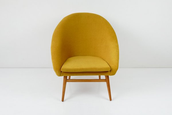 Mid-Century Lounge Chair in Yellow, 1960s-HDN-1743055