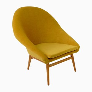 Mid-Century Lounge Chair in Yellow, 1960s-HDN-1743055