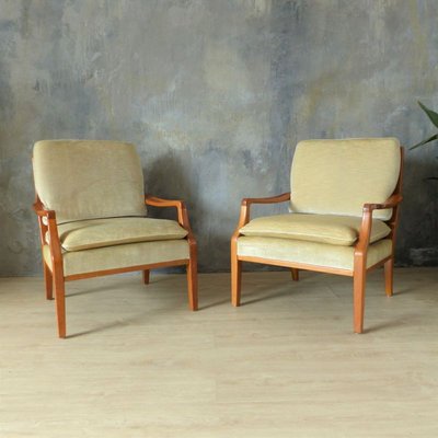 Mid-Century Lounge Chairs, 1950s, Set of 2-WK-767386