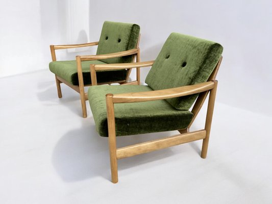 Mid-Century Lounge Chairs, 1960s, Set of 2-PYR-2033218