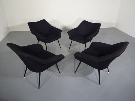 Mid-Century Lounge Chairs, 1960s, Set of 4-RDW-604175