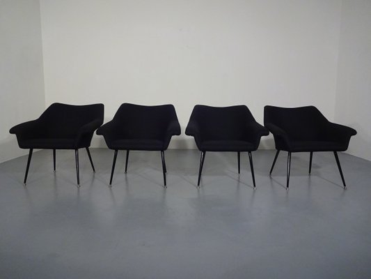 Mid-Century Lounge Chairs, 1960s, Set of 4-RDW-604175