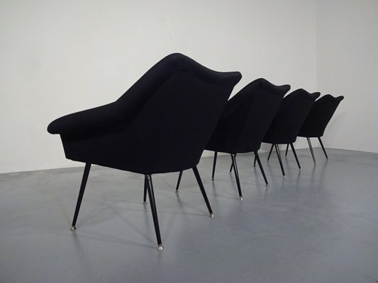 Mid-Century Lounge Chairs, 1960s, Set of 4-RDW-604175