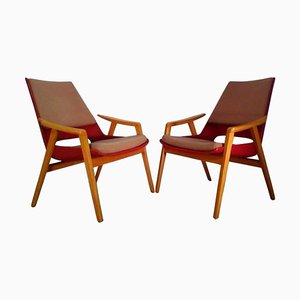 Mid-Century Lounge Chairs by Miroslav Navratil, 1960s, Set of 2-TZ-602154