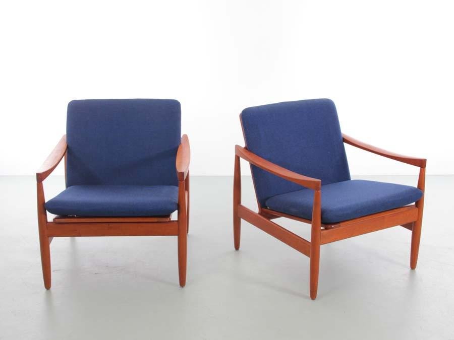 Mid-Century Lounge Chairs in Teak from Skive Møbelfabrik, Set of 2