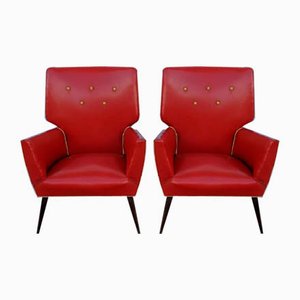 Mid-Century Lounge Chairs, Set of 2-QLH-821406