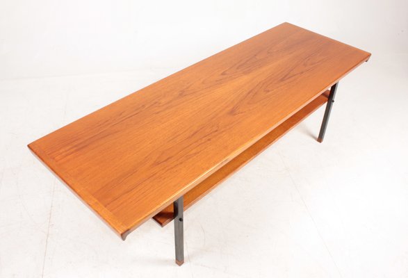 Mid-Century Low Table in Teak by Hvidt & Mølgaard, Denmark-FK-1140992