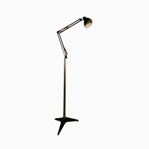 Mid-Century Luxo 1 Floor Lamps with Stems and Clamps by Jac Jacobsen for Luxo, Set of 2-ERB-798211