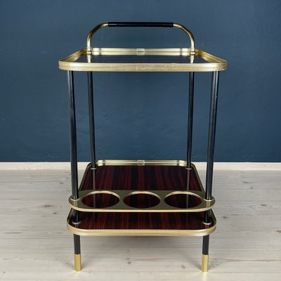 Mid-Century Mahogany Bar Cart Ico and Luisa Parisi for MB Italy, 1960s-WQC-1789357