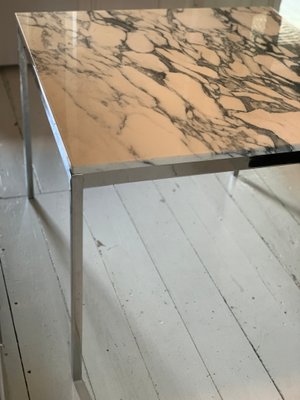 Mid-Century Marble and Chrome Dining Table by Florence Knoll Bassett for Knoll Inc. / Knoll International-JAG-837322