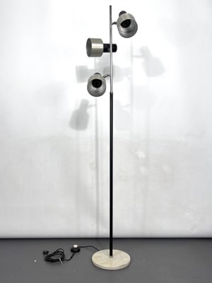 Mid-Century Marble and Metal 3-Arm Floor Lamp, Italy, 1960s-OT-1397642