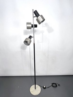 Mid-Century Marble and Metal 3-Arm Floor Lamp, Italy, 1960s-OT-1397642