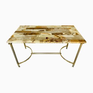 Mid-Century Marble & Onyx Coffee Table, 1960s or 1970s-OJT-1048737