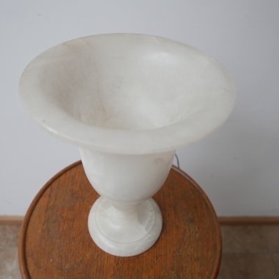 Mid-Century Marble or Alabaster Table Lamp Urn-JRP-996746