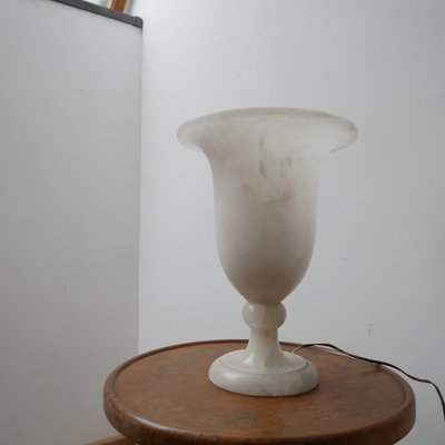 Mid-Century Marble or Alabaster Table Lamp Urn-JRP-996746