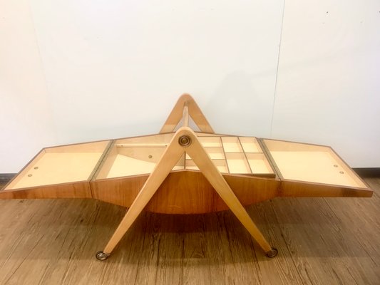 Mid-Century Marquetry Sewing Table-PYR-665601