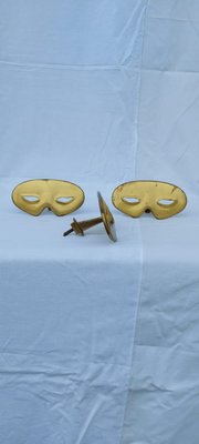 Mid-Century Mask Handles, Set of 3-QLH-885029