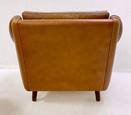 Mid-Century Matador Lounge Chair in Leather with Ottoman by Aage Christiansen, 1970-FGA-1241770