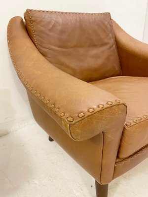 Mid-Century Matador Lounge Chair in Leather with Ottoman by Aage Christiansen, 1970-FGA-1241770