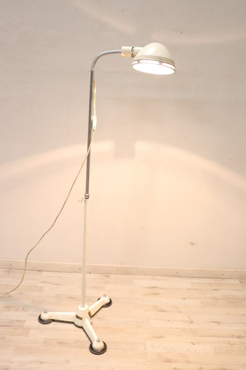 Mid-Century Medical Adjustable Floor Lamp from Hanau, 1950s