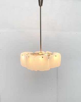 Mid-Century Metal and Glass Model Bernstein Chandelier from Kalmar-UAH-967444