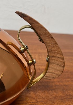 Mid-Century Metal and Teak Teapot, 1960s-UAH-2020670