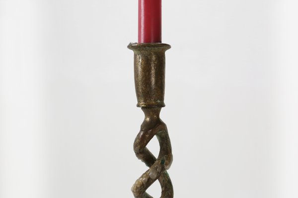 Mid-Century Metal Candleholder, 1920s-YSY-1317144