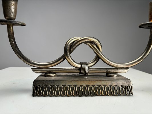 Mid-Century Metal Candleholder by Gio Ponti, Italy, 1950s-KKZ-2031904