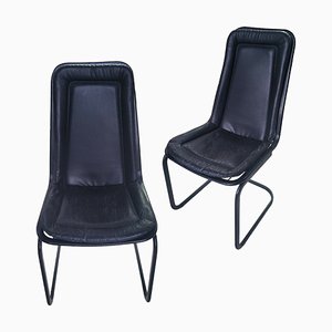 Mid-Century Metal Chairs with Skai Seats, Set of 2-TCS-1783266