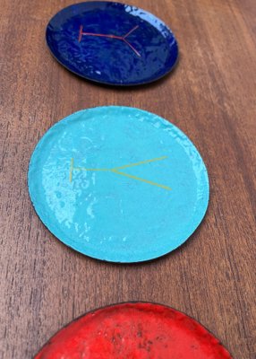 Mid-Century Metal Cocktail Coasters, 1960s, Set of 4-UAH-1796720