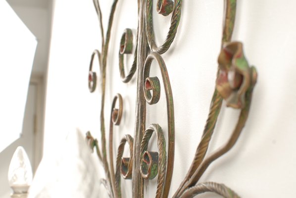 Mid-Century Metal Floral Sconce, 1960s-GE-653800