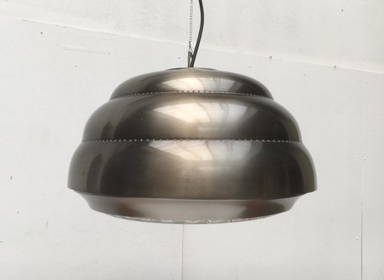 Mid-Century Metal & Glass Pendant Lamp-UAH-878806