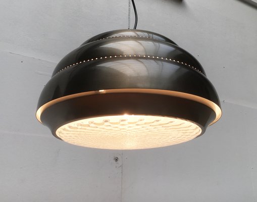 Mid-Century Metal & Glass Pendant Lamp-UAH-878806