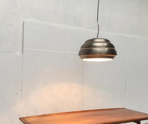 Mid-Century Metal & Glass Pendant Lamp-UAH-878806