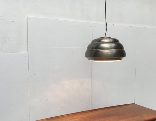 Mid-Century Metal & Glass Pendant Lamp-UAH-878806